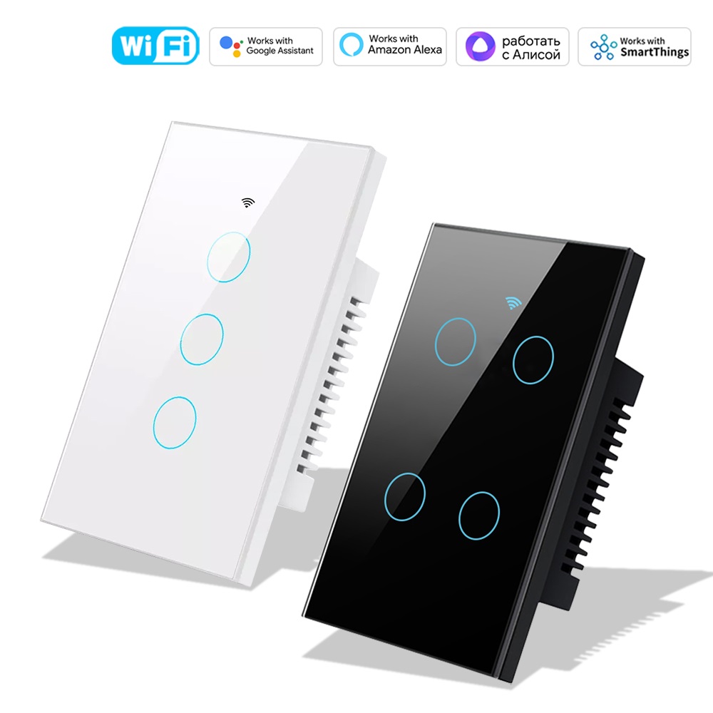 Smart Light Switch Wifi - Smart Life Wifi+Bluetooth Touch Light-wandschakelaar Amerikaanse