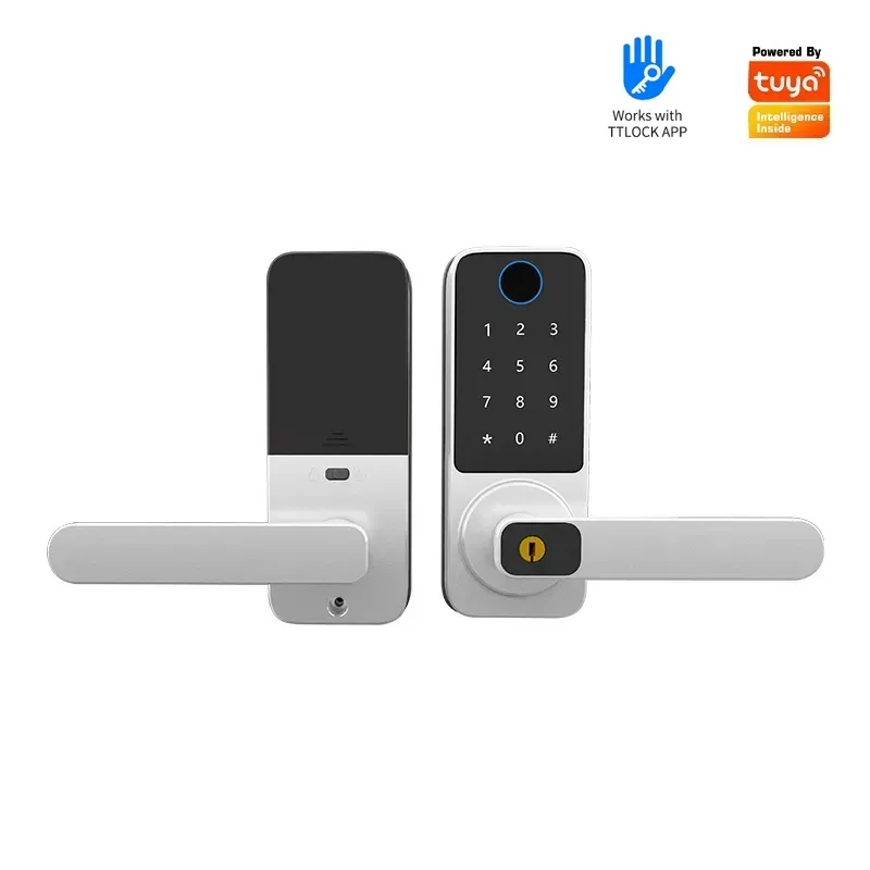 Houten deur met slim elektroni - Smart Door Lock Wifi recensie en prijs